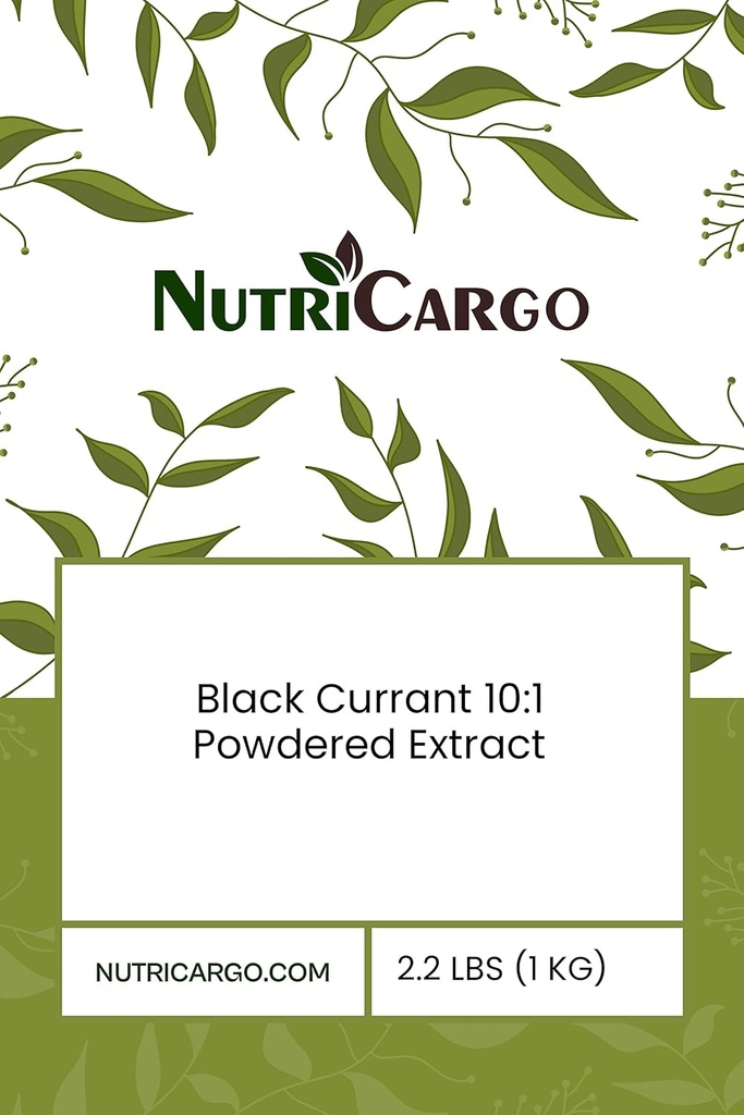 Must sõstar 10: 1 pulbriline ekstrakt 2.2 LBS (1000 G)