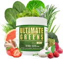 Igapäevane tervis, Ultimate Greens koos MSM pulbriga, Vegan Sõbralikud looduslikud koostisosad Gluteen Sojavaba NO GMO Superfood Taimne Toitumisjook Alkalizing Energy 8oz 1 Pack (1 kuu pakkumine)