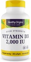 Tervislik päritolu Vitamiin D3 1000 RÜ (mitte-GMO), 360 Softgels