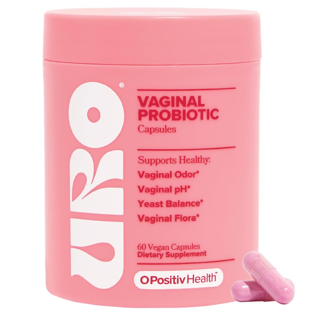 O Positiv URO Vaginaalsed probiootikumid naistele pH tasakaal prebiootikumidega ja Lactobacillus probiootiline segu - Vaginaalne tervise täiendus - tervisliku vaginaalse lõhna ja vaginaalse floora edendamine, 60 loend (pakk 1)