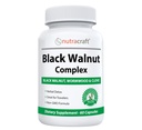 Nutracraft Black Walnut Detox Cleanse Supplement | Black Walnut, Wormwood, Clove, PAU D'Arco, Pumpkin Seed, Küüslauk, Tsink | Inimeste soolekaitse | 60 kapslit