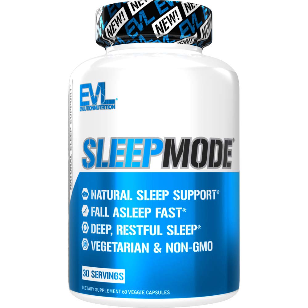 Evlution Nutrition Taimne kompleks Sleep Supplements täiskasvanutele Õrn uni Toetus Täiskasvanud melatoniini pillid Valerian L-trüptofaan Sidrun Balm ja rohkem - Rahulikud Calm kapslid - 30 Servings
