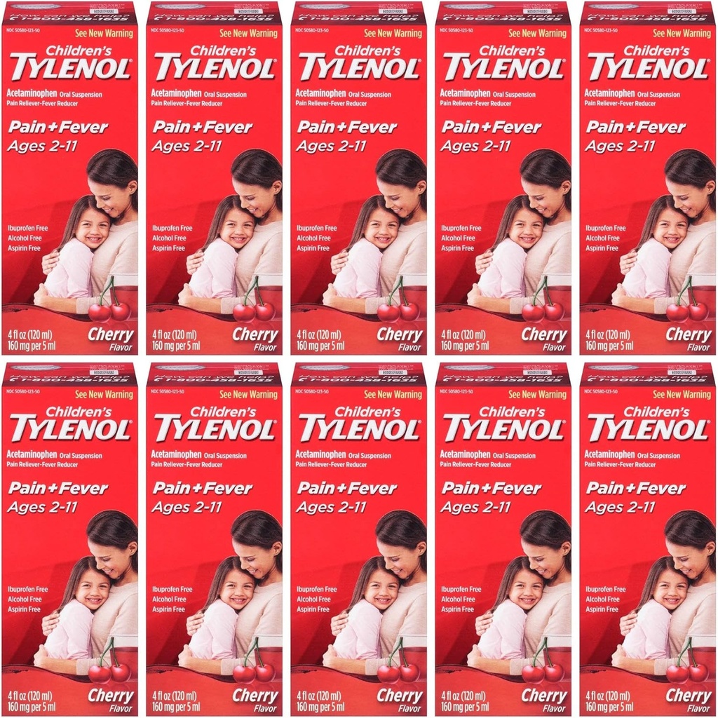 Tylenol Chld Cherry Liq Suurus 4z Tylenol Laste kirss Blast Suukaudne suspensioon