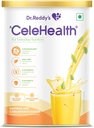 Dr Reddy's Celehealth Nutritional Drink, Protein Supplement for Daily Use, Low Glükeemiline Indeks, Zero Added Sugar, Safran and Cardamon Flavour, 400g,Yellow