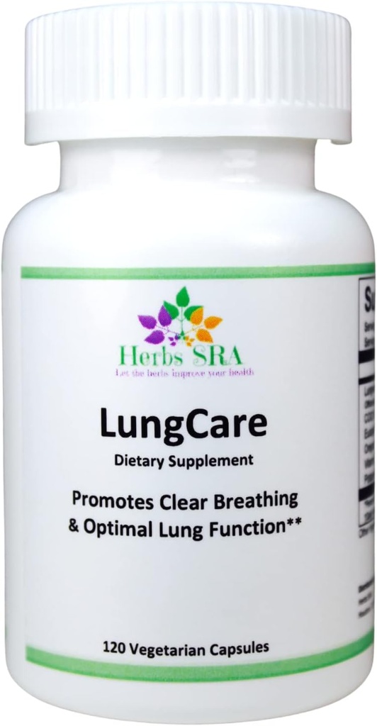 Herbs SRA Lung Cleanse & Detox Formula. Toetab kopsude ja hingamisteede tervist, aitab loomulikult lima ummistust puhastada. 120 Taimekapslit