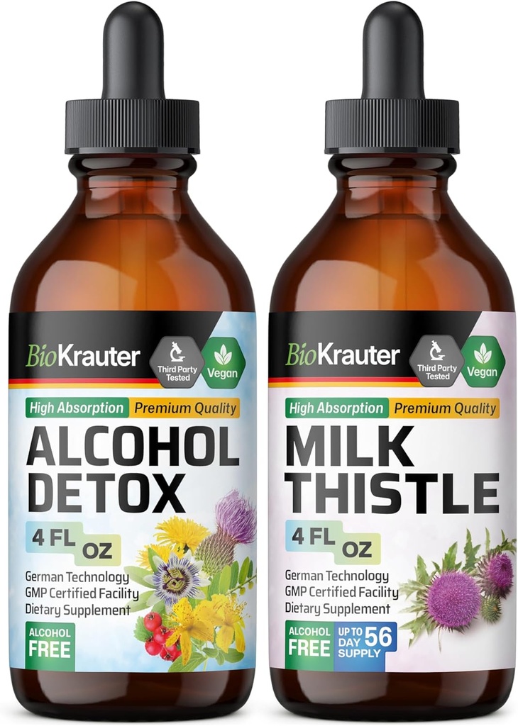 BIO KRAUTER Alcohol Detox Tinktuur 4 Fl. Oz... Piimaohaka Tinktuur 4 Fl. Oz.