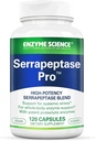 Ensüümiteadus Serrapeptaas Pro, 120 kapslit - Serratiopeptidaasi lisand sinusile, immuunsüsteemile ja kardiovaskulaarsele toetusele