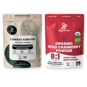 Jungle Powders Ultimate Men's Wellness Duo: 5oz Fadogia Agrestis Extract & 5oz Organic Wild Cranberry Powder - Nigeeria Fadogia Supplement for Drive & Passion, USDA Certified Cranberry Superfood