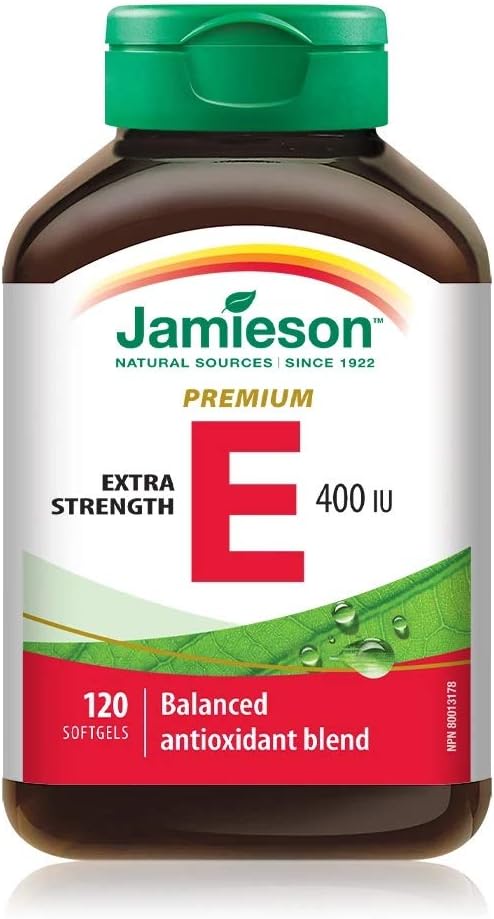 Jamieson Balance E 400IU 120 kapslid segatud tokoferoolidega takistavad rakkude enneaegset vananemist