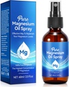Puhas magneesiumiõli pihusti, orgaaniline magneesiumi pihusti jalgadele, paikne magneesiumi pihusti klaasipudel, Naha toitmine, juuste väljalangemine, Unclog poorid, 2 fl oz