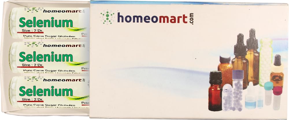 Homeomart.com Selenium Homöopaatia Pellets (Pills) in 200C Potency Pack of 3