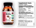DR WAKDE Sariva & Manjistha kapslid (60 Veg Caps, Detoxifying Maitsetaimed, Toetab Tervislik nahk, Ayurveda Supplement, Vegan, Taimne, Kõik Natural, Valmistatud UK)