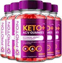 VIVE MD Proton Keto ACV Gummies Advanced Weight Management, Protein Keto ACV Gummies, Proton Keto Plus Gummies koos Apple Cider Äädikas Supplement 1000mg, Proton Keto + ACV Gummies Reviews (5 Pack)