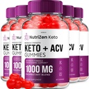 (5 Pack) NutriZen Keto ACV Gummies - Advanced Formula Nutri Zen Keto Plus ACV Gummies Apple Siider Äädikas Keto Nutrizen ACV Gummies Dietary Supplement Reviews Mehed Naised (300 Gummies)