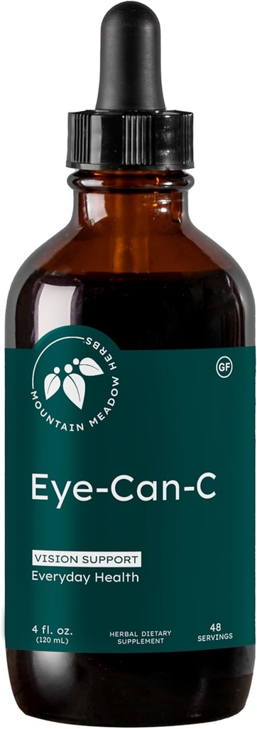 Mountain Meadow Herbs Eye-Can-C 4oz. | Vedel nägemus Tervis ja tugi Ginkgo Biloba, Öine nägemine, Kuiva silma leevendamine, pimestamise vähendamine ja tervislik ringlustoetus
