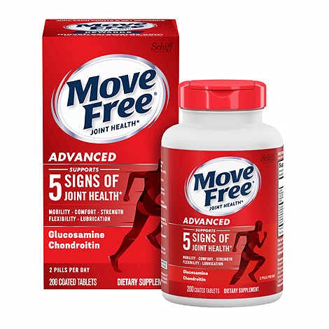 Move Free Advanced, 80 tabletti - ühine terviselisa koos glükoosamiini ja kondroitiiniga (8 pakendis)