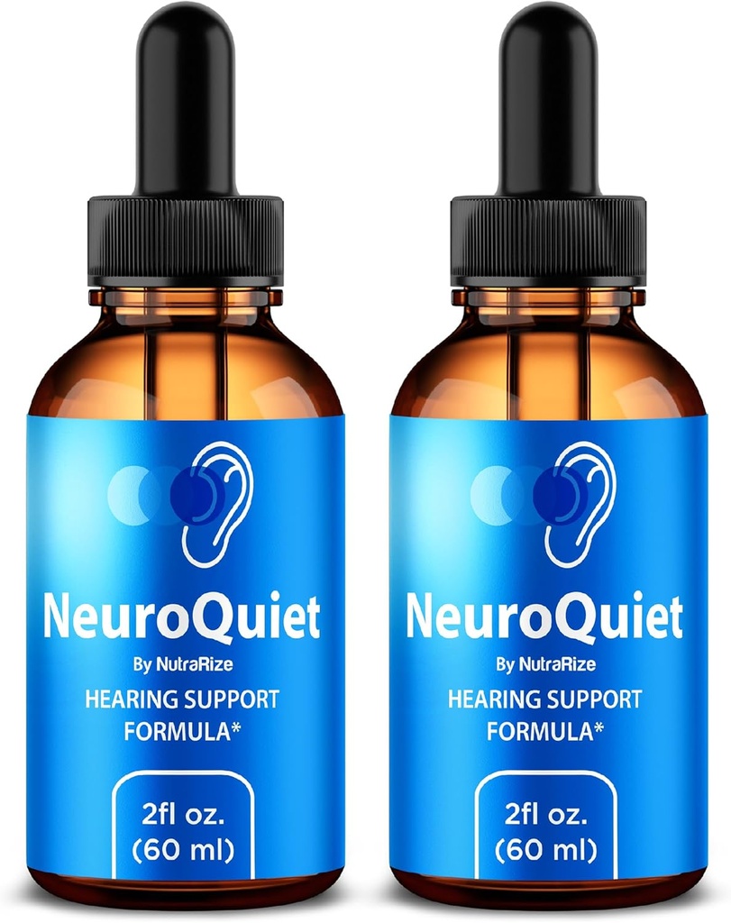 NutraRize (2 Pack NeuroQuiet tilgad – ametlik kuulmistoetus valem looduslike, puhaste koostisosadega, mis aitavad säilitada kõrva tervist, Premium Gotas Review (60 Servings)