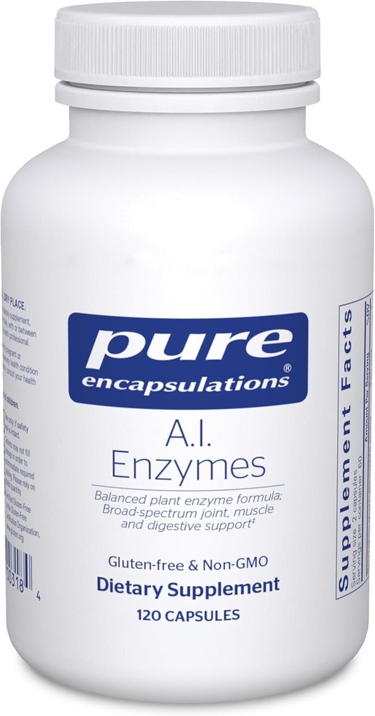 Pure Encapsulations A.I. Enzymes | Balanced Plant Enzyme Formula for Joint, Muscle and Digestive Support | 120 Capsules