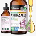BIO KRAUTER Astragalus Tinktuur - Astragalus Juurekstrakt immuunsüsteemi toetuseks - Alkohol ja suhkruvaba - kõrge imendumine - Vegan tilgad 4 Fl.Oz.