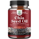 Chia Seed Oil Extract Kapslid - Taimne Omega 3 6 9 Toidulisand ja igapäevane kiudaine kapslid täiskasvanutele Seedetrakti ja immuunsüsteemi toetust ja südame tervist - Omega 3 rasvhappeid täiendada meestele ja naistele
