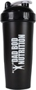 Isa Bod Toitumine Naljakas Valk Shaker Pudel 28 Ounce Water Cup (Black Lid)