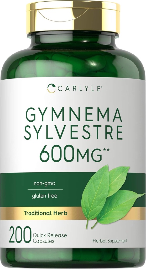 Carlyle Gymnema Sylvestre kapslid | 600mg | 200 Count | Non-GMO ja Gluteeni tasuta täiendada
