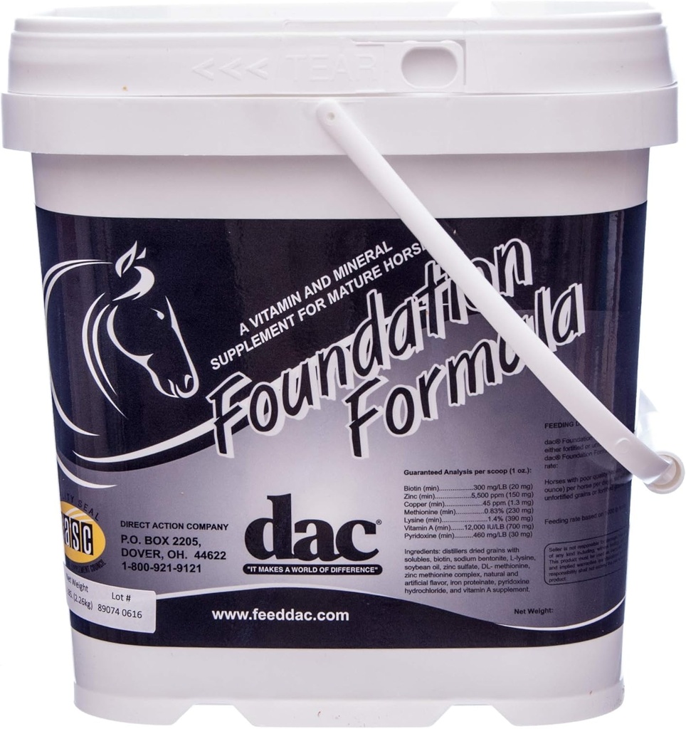 DAC Foundation Formula 5 lb Hoof ja juuste täiendus