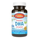 Carlson - Kid's Chewable DHA, 100 mg DHA, Brain & Vision Function, Growth & Development, Orange, 60 närimistable Softgels