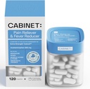 Kabinet: 500 mg atsetaminofeeni peavalu leevendamiseks, hambaravi, valulik kurk ja palaviku vähendaja, sisaldab 1 korduvtäidetavat meditsiini purki, 120 tabletti (Starter Kit)