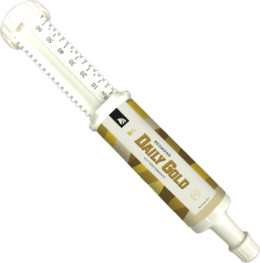 REDMOND Daily Gold Syringe Natural Healing Clay for Maohaavandid Hobustel (Stress Relief Pre-Race Paste) (Üks pakend)