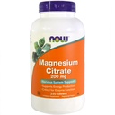 Nüüd toidud Magneesiumtsitraat 200mg, 250 tabletti (pakk 2)