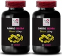 Looduslik Ginkgo biloba - Ginkgo BILOBA ekstrakt - Taimne antioksüdant Supplement, Plant Extract Wellness, Ginkgo biloba Annus, botaaniline antioksüdant Toetus, Ginkgo biloba Kasu 2 pudelit 120 kapslit