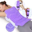 REVIX Extra-Large Back Ice Pack, korduvkasutatav Gel Cold Compress Wrap täielikuks selja parandamiseks, ideaalne lihaste valu, väsimus, taastumine ja valulikud lihased - reguleeritavad rihmad, lilla