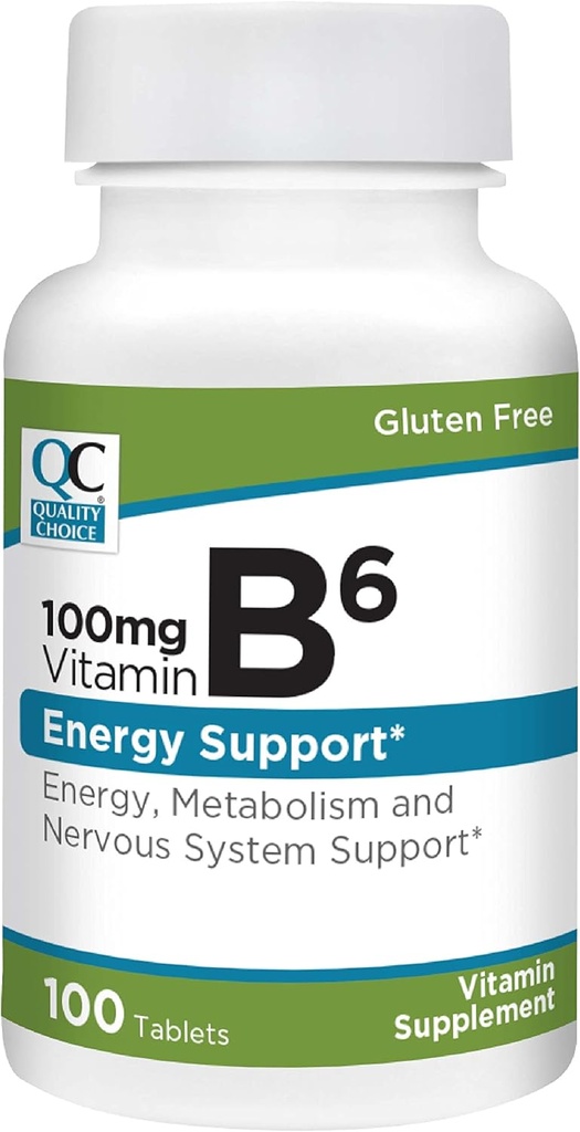 Kvaliteetne vitamiin B6 100 mg, 100 tabletti