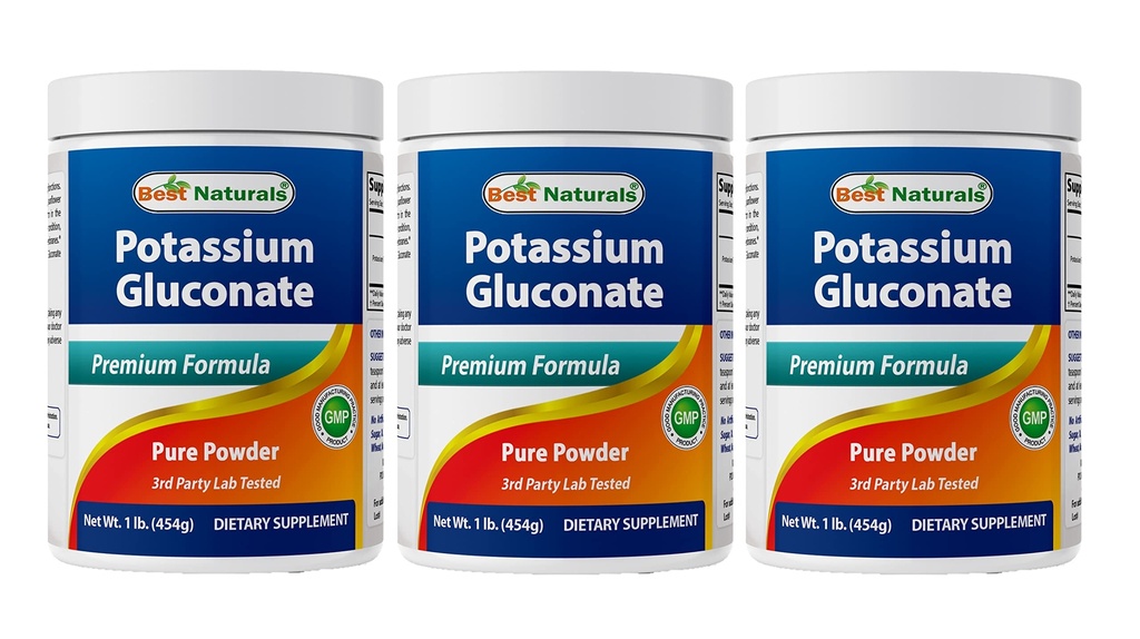 Parim looduslik kaaliumglükonaat 1lb pulber (1 LB (3. pakk))