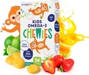Omega 3 Gummies - Ultra-High DHA närimisgeel - Omega 3 lastele toetab aju ja silmade tervist - suhkruvaba looduslik puuviljamaitse - Kids Omega 3 kalaõli kummikud (30 krahv)