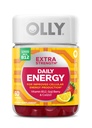 OLLY Extra Tugevus Daily Energy Gummy, Kofeiinivaba, 1000mcg Vitamiin B12, CoQ10, Goji Berry, Täiskasvanute närimistable Supplement, Berry Yuzu Flavor - 60 Count