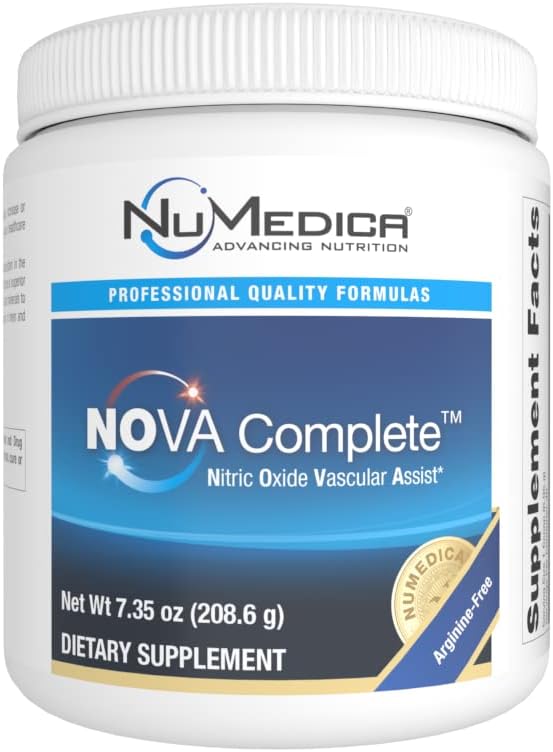 NuMedica NOVA (Nitric Oxide Vascular Assist) Complete - 7,69 oz (218,04 Grams) - Natural Black Cherry Falvor. Suurendab lämmastikoksiidi tootmist tõhustatud tsirkulatsiooni meestel ja naistel.