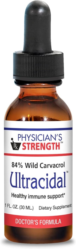 Arsti tugevus Ultratsiid - 30 ml - Wild-Source, kõrge-Carvacrol Oregano Oil - annab tervisliku immuunsuse toetuse - 86 Servings