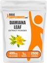 BulkSupplements.com Damiana Extract Powder - Damiana Supplement, Taimne täiendus - Vegan & Gluteenivaba, 400mg per Serving, 1kg (2,2 naela) (Pack of 1)