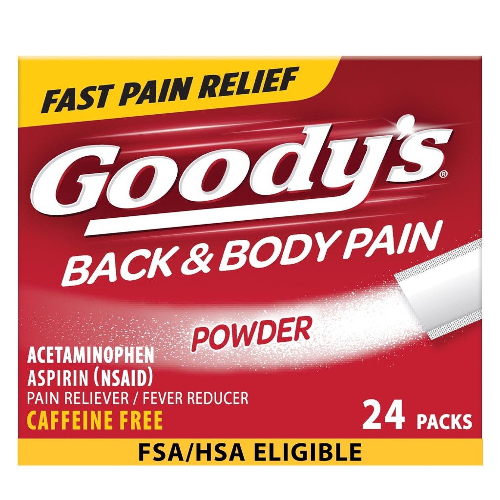 Goody selja ja keha valu leevendamise pulber, 24 ct (pakk 1)