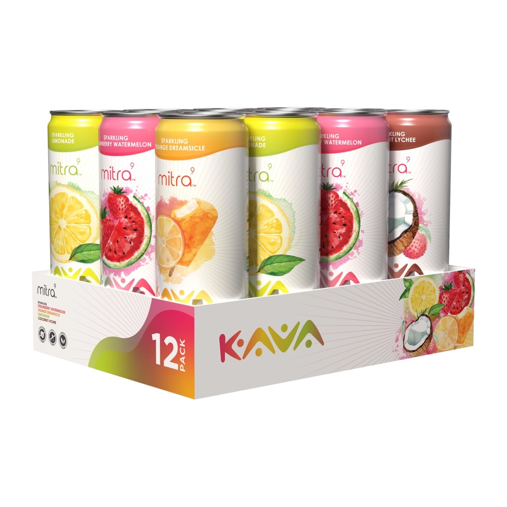 MITRA-9 botaanilised joogid - Kava joogi maitse- ja sordipakett Kava juureekstraktiga - meeleolu parandaja - taimepõhine - soodustab looduslikku rahu ja selgust (12 Fl. Oz) (12)