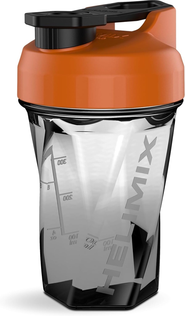HELIMIX 1. 5 Vortex Blender Shaker Bottle hoiab kuni 20oz | Segamiskuuli ega viskit | USA Made | Portable Pre Workout Whey Protein Drink Shaker Cup | Segab kokteile Smoothies Shakes | Top Rack Safe