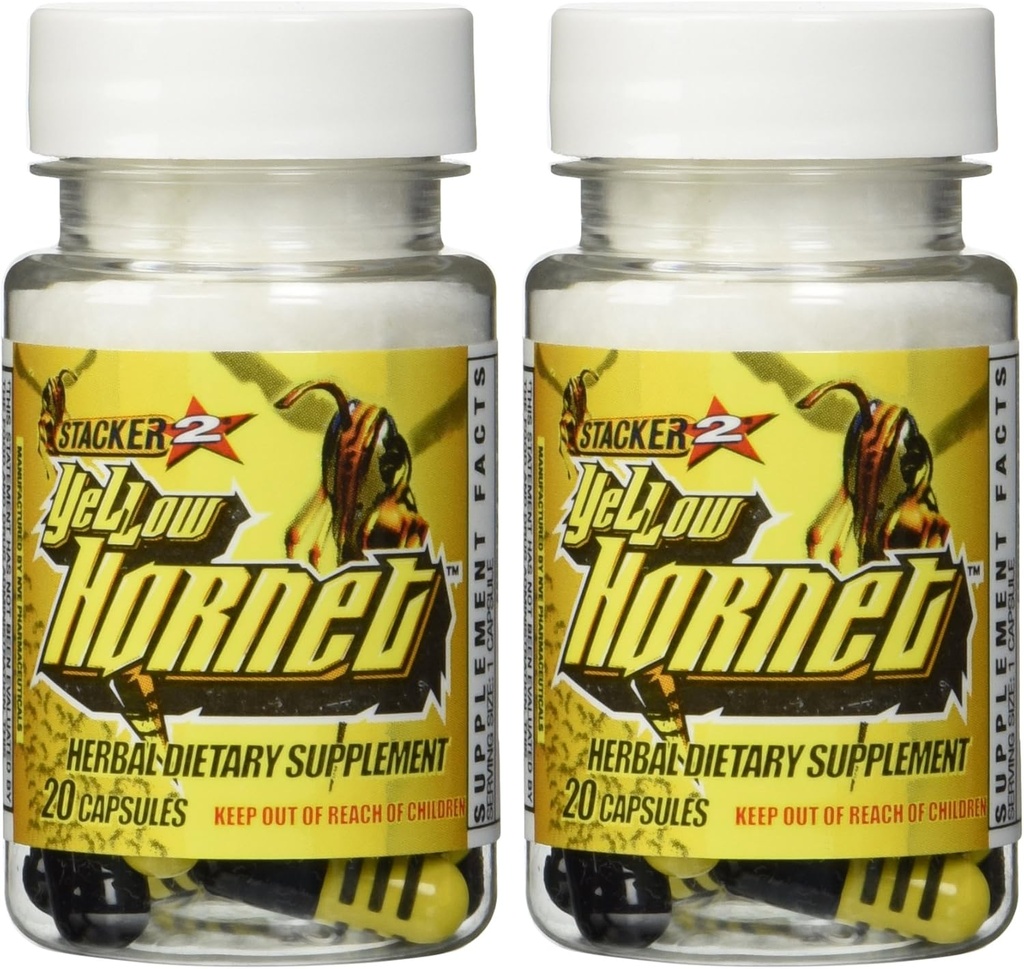 Stacker 2 Yellow Hornet Ephedra Free - 2 pudelit - 40 kapslit