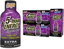 5-tunnine Energy Extra Tugevus Energia Shot, Viinamarjamaitse, 30 Count, 1,93 oz., Zero Calories & Sugar-free 230 mg Kofeiinivaba energia Shot, Aminohapped & B-vitamiinid, toidulisandid