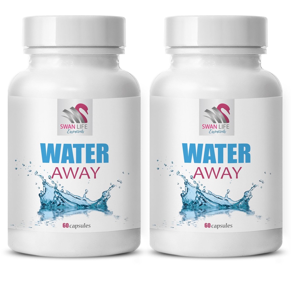 Looduslik toetus - WATER AWAY - heaolu, diureetiline valem, veetoetus, looduslik vedeliku tasakaal, diureetiline kapsel, vedeliku tasakaal, looduslik diureetiline segu, vee tasakaal, Diuretic 2 pudel 120 kapslit