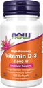 Nüüd toidud nüüd toidud Vitamiin D-3, 50 mcg (2000 IU), 120 Softgels, 3 Pack