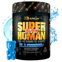 ALPHA LION Superhuman Burn - 2 in 1 Metabolism Booster Pre Workout ja termogeenne rasvapõletaja meestele - isu vähendav ja kaalulangus täiendada (21 Servings, Blue Gummy Bear Maitse)