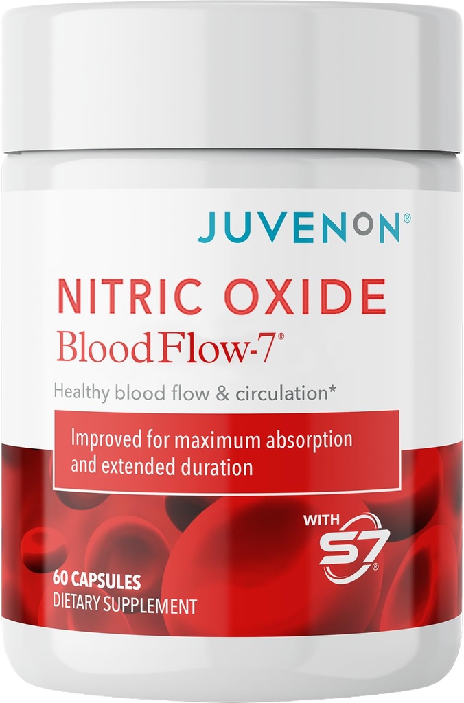 Juvenon BloodFlow-7 lämmastikoksiidi lisandit nitrosigiini