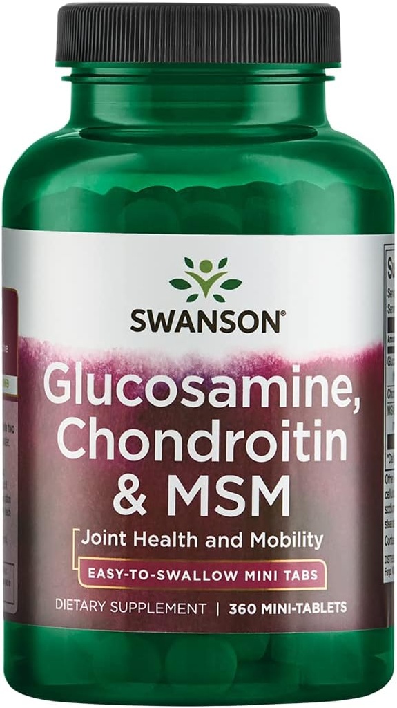 Mini- Tabs glükoosamiin , kondroitiin & Msm 750/600/300 mg 360 Mini- Tabs